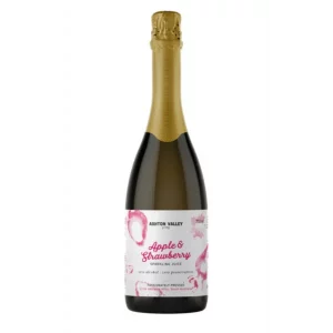 Ashton Valley Sparkling Apple & Strawberry Juice (Non-Alcoholic), 750 ml